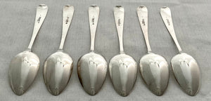 Georgian, George III, Scottish Silver Dessert Spoons. Edinburgh 1805 John Graham. 6 troy ounces.