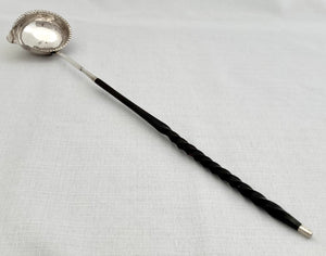 Georgian, George III, Silver Toddy Ladle. London 1788 Thomas Morley.