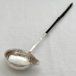 Georgian, George III, Silver Toddy Ladle. London 1788 Thomas Morley.