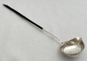 Georgian, George III, Silver Toddy Ladle. London 1788 Thomas Morley.