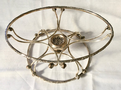 Late Georgian, Sheffield plated revolving dish stand, circa 1830 - 1840.