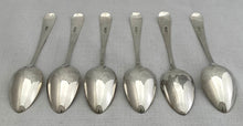 Georgian, George III, Six Scottish Provincial Silver Dessert Spoons. James Orr of Greenock, 1804.  5.5 troy ounces.