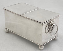 Early Victorian Silver Plate on Copper Desk Box, circa 1850.