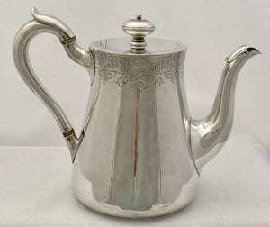 Victorian Silver Teapot. London 1860 John Samuel Hunt. 24 troy ounces.
