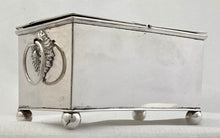 Early Victorian Silver Plate on Copper Desk Box, circa 1850.