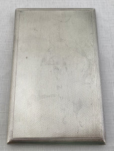 George VI Silver Cigarette Case. London 1945 Asprey & Co. Ltd. 6.8 troy ounces.
