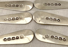 Victorian Six Bright Cut Silver Teaspoons. Exeter 1876 Josiah Williams & Co. 2.5 troy ounces.