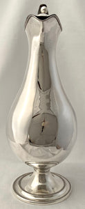 Large Silver Plated, Baluster Form, Wine Jug.