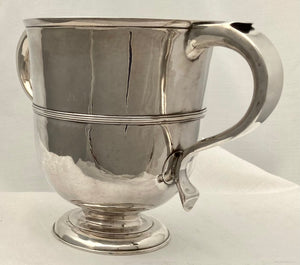 George II Twin Handled Silver Pedestal Cup. London 1734 Richard Burcombe. 15.7 troy ounces.