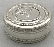 French Silver Plated Box Depicting a Nurse & French Soldier of The Great War.