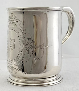 Georgian, George II, Silver Mug. London 1729 Thomas Mason. 6.3 troy ounces.