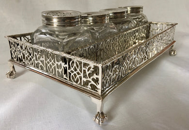 Georgian, George III, Silver Inkstand. London 1770 Robert Peaston.  20 troy ounces.