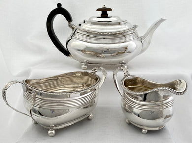 Georgian, George III, Matched Silver Tea Set. London 1814 -20. 31.7 troy ounces.
