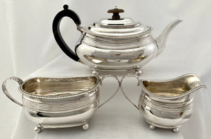Georgian, George III, Matched Silver Tea Set. London 1814 -20. 31.7 troy ounces.