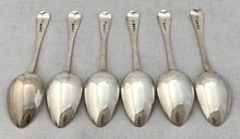 Georgian, George III, Six Silver Dessert Spoons. London 1812 Thomas Wilkes Barker. 6.6 troy ounces.