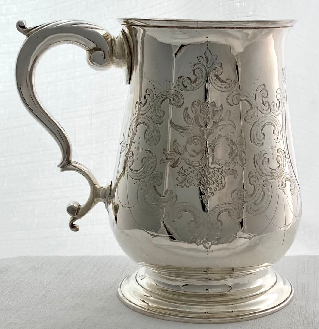 Georgian, George III, Silver Mug. London 1773 John Dare. 9.2 troy ounces.