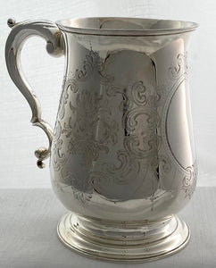 Georgian, George III, Silver Mug. London 1773 John Dare. 9.2 troy ounces.