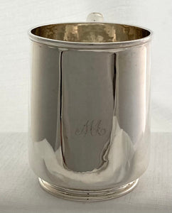 Georgian, George I, Britannia Silver Mug. London 1718 Charles Overing. 7 troy ounces.
