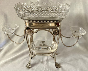 Georgian, George III, Old Sheffield Plate Epergne, circa 1810.