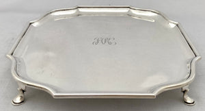 George V Silver Salver. London 1924 Garrard & Co. Ltd. 27.4 troy ounces.
