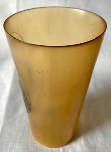 Early 19th Century Horn Beaker with Portrait of Admiral Lord Nelson.