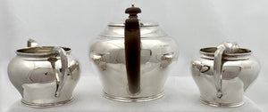 George V Silver Tea Set. London 1924 Fowler & Polglaze Ltd. 33 troy ounces.
