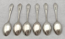 George V Six Silver Coffee Spoons. Sheffield 1930 Cooper Brothers & Sons Ltd. 2.2 troy ounces.