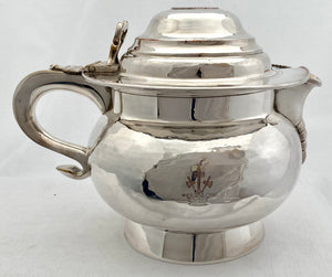 19th Century Silver Plate on Copper Ale Jug Inset with George III 1799 Halfpenny Coin.