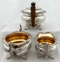 Late Georgian Old Sheffield Plate Tea Set Circa 1820 - 1835.