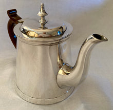 Art Deco tapering silver plated teapot. E.H. Parkin & Co. Sheffield, circa 1930 - 1940.