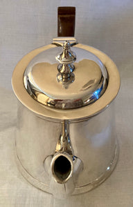 Art Deco tapering silver plated teapot. E.H. Parkin & Co. Sheffield, circa 1930 - 1940.