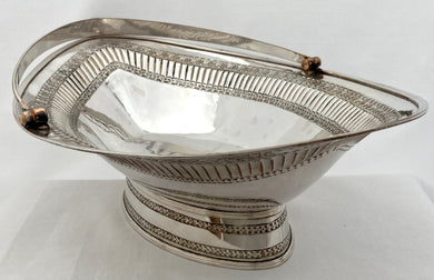 Georgian, George III, Old Sheffield Plate,  Cake Basket. Circa 1770 - 1800.