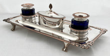 Georgian Style Silver Plated Inkstand.