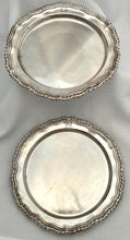 Georgian, George III, Pair of Old Sheffield Plate Dinner Plates. Matthew Boulton, circa 1810.