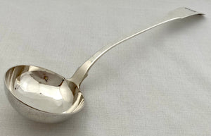 William IV Scottish Silver Soup Ladle. Glasgow 1832 John McKell. 8 troy ounces.