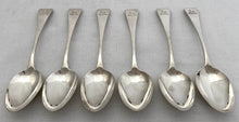 Georgian, George IV, Six Silver Tablespoons. York 1825 Barber, Cattle & North. 14.3 troy ounces.