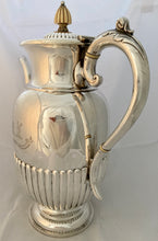 Victorian, Brecknockshire Hunt silver coffee biggin. London 1892 Josiah Williams & Co.  30 troy ounces.