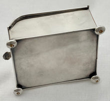 Late Georgian Old Sheffield Plate Crested Inkstand. Circa 1820 - 1835.