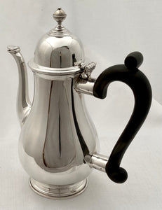 Elizabeth II Silver Bachelor's Coffee Pot. Birmingham 1973 Barker Ellis Silver Co. 12.7 troy ounces.