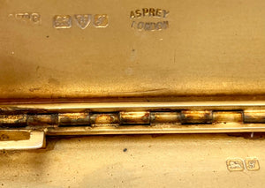 Asprey Silver cigarette Case, Chester 1918 Asprey & Co. Ltd. 3.2 troy ounces