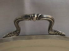 George V silver twin handled tray. Sheffield 1911 James Dixon & Sons.  134.8 troy ounces.