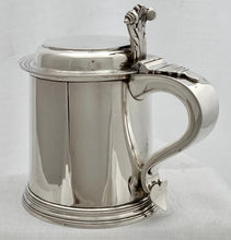 Edwardian Silver Lidded Tankard of Aviation Interest. London 1904 R & S Garrard & Co. 22.5 troy ounces.