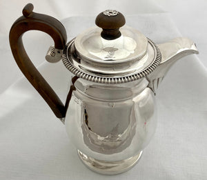 Georgian, George IV, Silver Coffee Pot. London 1822 Joseph Angell II. 20 troy ounces.