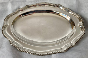 Berkeley of Spetchley Park, Set of Four Silver Meat Plates with George III Cypher. London 1766 John Parker I & Edward Wakelin. 70 troy ounces.