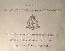 Silver Salver Presented to Air Vice Marshal J. E. Johnson, Top Scoring RAF Fighter Pilot in WW2. London 1962 Garrard & Co. Ltd. 39.8 troy ounces.