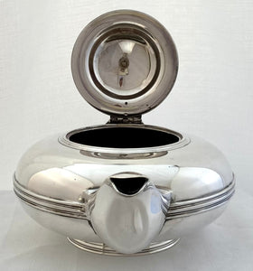 Elizabeth II Silver Plated Teapot. Asprey London, circa Mid 20th Century.
