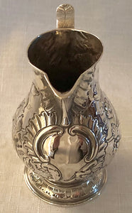 Georgian, George II, Silver Sparrow Beak Cream Jug. London 1741 Thomas Rush. 2.3 troy ounces.