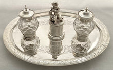 Large Mid Victorian Silver Plated Desk Standish of Harrogate & Philanthropic Interest, circa 1865.