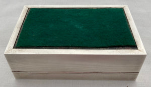 Elizabeth II Silver Presentation Cigarette Box for Brigadier Mark Sykes. London 1962 Asprey & Co. Ltd.