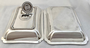 Edwardian Silver Entree Dish. London 1910 Asprey & Co. Ltd. 35 troy ounces.